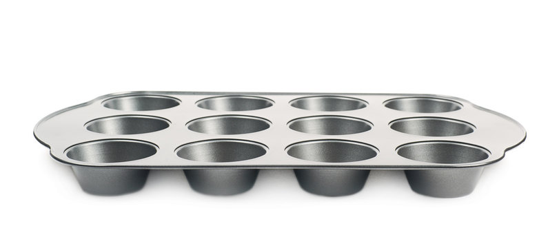 Metal Muffin Pan Isolated