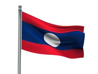 Nation flag on white background 3d rendering