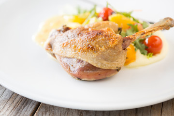 Duck leg confit