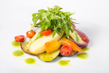 Arugula salad on a plate