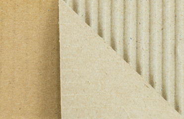 recyclable corrugated cardboard, packaging material, close up