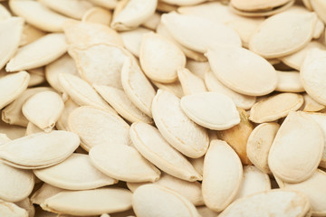 Surface coated with pumpkin seeds