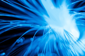 abstraction of light fiber optic wire