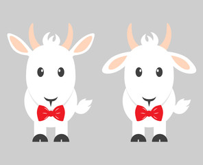 goat with tie set