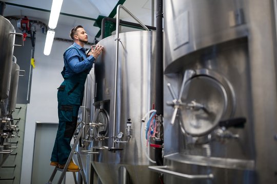 Maintained worker working at brewery