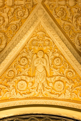 Fototapeta na wymiar Ceiling art of Milano cathedral