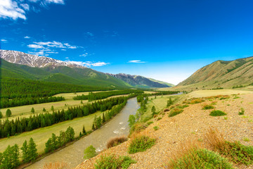 Fototapeta na wymiar Altai Mountain River
