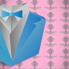 Composite image of digitally generated suit