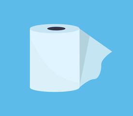 Toilet Paper Web Banner Flat Design
