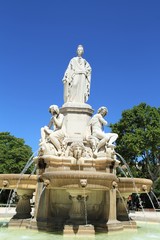 Fototapeta na wymiar La Fontaine de l'Esplanade (1851) ou La fontaine Pradier 28062016 