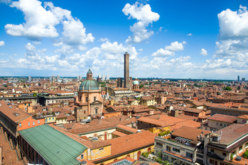 bologna emilia romagna italy city aerial