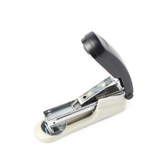 Black office stapler isolated