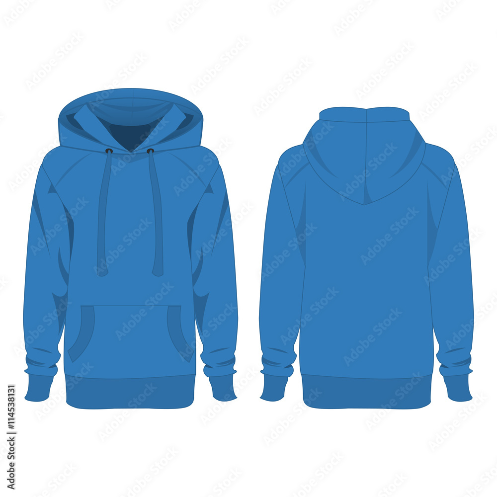 Wall mural Light blue hoodie isolated vector - Wall murals