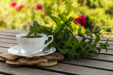 Teatime in the summer garden.