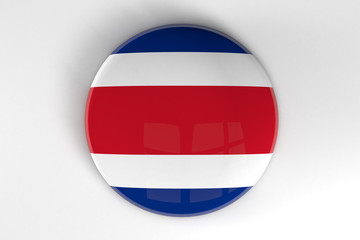 Costa Rica flag badge button