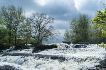 Beautiful Springtime Waterfall