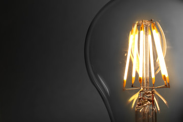 Light bulb, close up