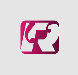 Abstract letter r logo
