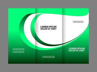 Trifold business brochure print template
