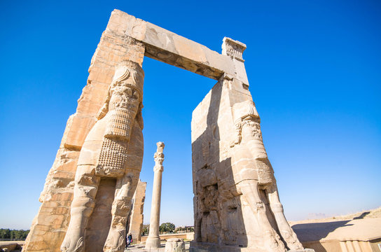 Gate of All Nations, or Xerxes Gate, in Persepolis
