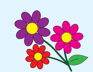 flower cartoon drawing