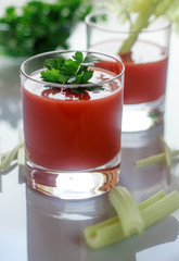 Tomato juice with celery