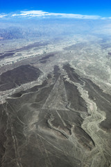 view from plane on the Nazca