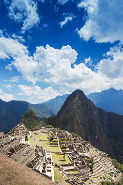 Macchu Picchu on a sunny day