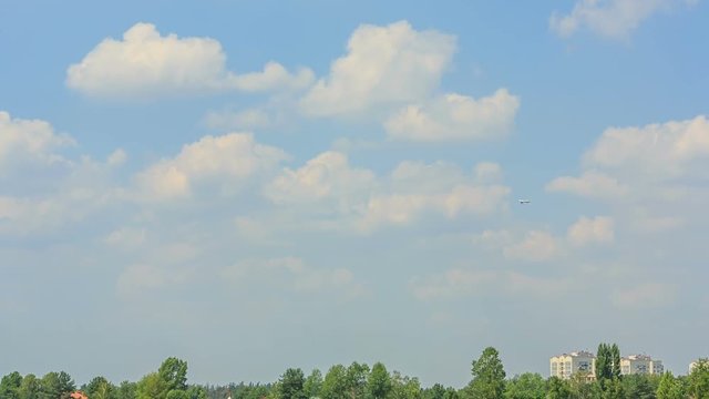 The landing light airplanes