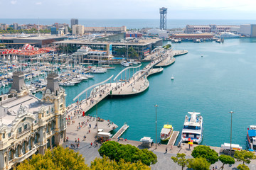 Barcelona port - obrazy, fototapety, plakaty