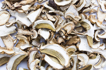 Dried boletus mushrooms