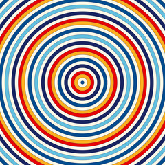 Seamless pattern with symmetric geometric ornament. Abstract background with bright round vortex.