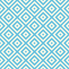 Seamless striped blue grid pattern. Abstract repeated crossing lines texture background.