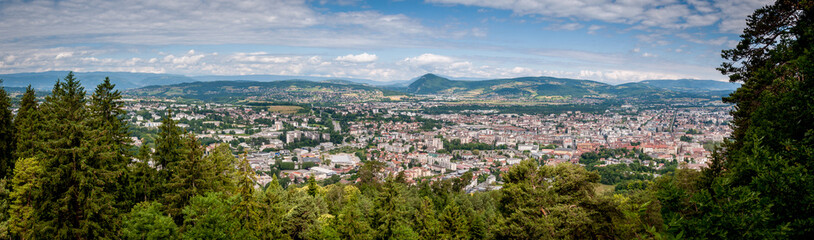 Fototapeta premium Vue aérienne d'ensemble d'Annecy