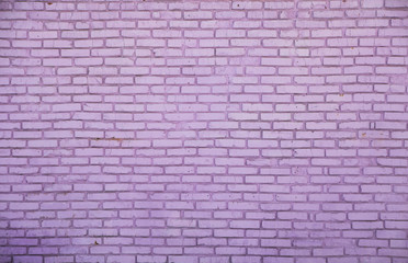 Fototapeta na wymiar Lavender colored brick wall background