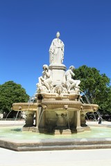 Fototapeta na wymiar La Fontaine de l'Esplanade (1851) ou La fontaine Pradier 28062016 