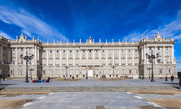 Royal Palace of Madrid in Madrid, Spain