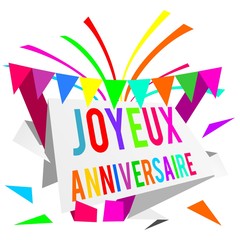 joyeux anniversaire origami