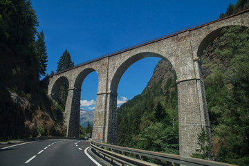 Fototapeta na wymiar Railway bridge, France