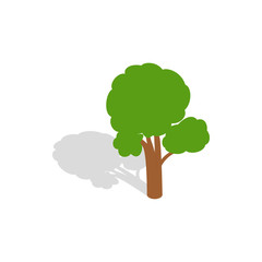 Tree icon, isometric 3d style