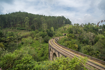 Fototapeta na wymiar Nine arches bridge, Ella, Sri Lanka