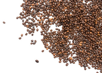 coffee beans on a white background
