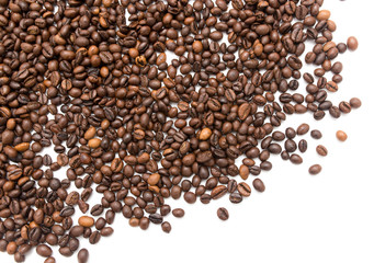 coffee beans on a white background