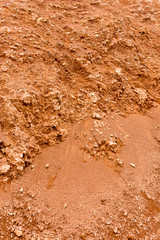 red clay at nature as background