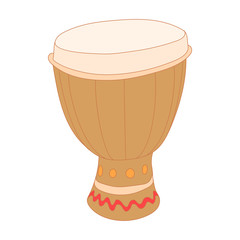 Drum ofs icon, cartoon style
