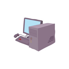 Computer icon, cartoon style