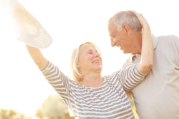 Portrait of happy senior couple in love.