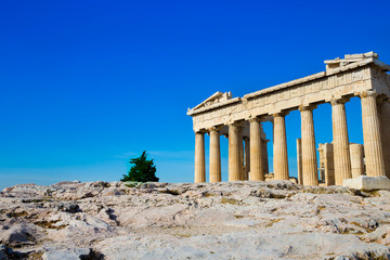 Obraz premium Partenon na Akropolu w Atenach, Grecja