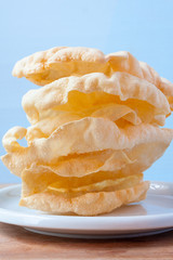 Stack of poppadoms