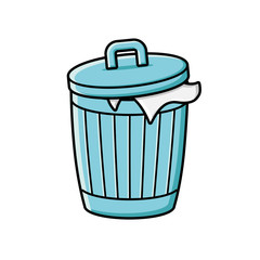 Trash bin icon.
